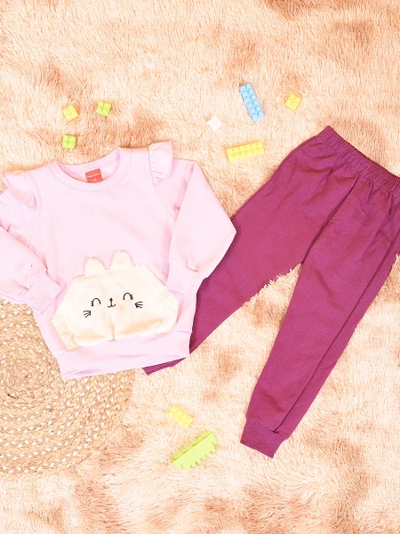 CONJUNTO CONEJO LILA