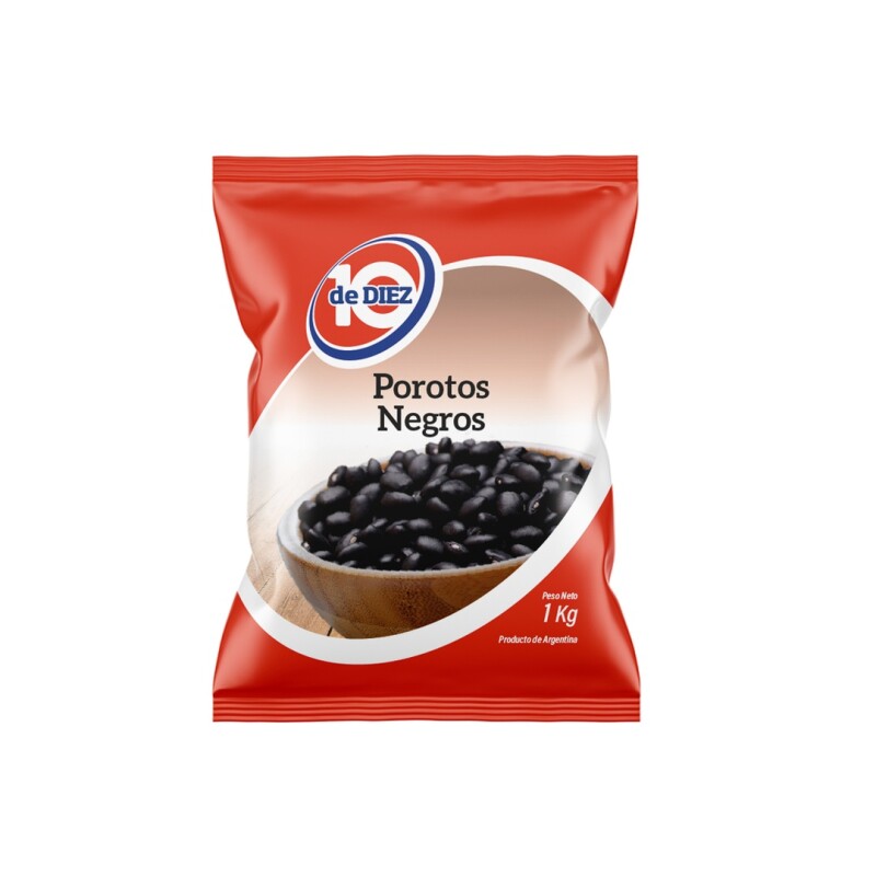 POROTO NEGRO DE DIEZ 1KG Poroto Negro De Diez 1kg