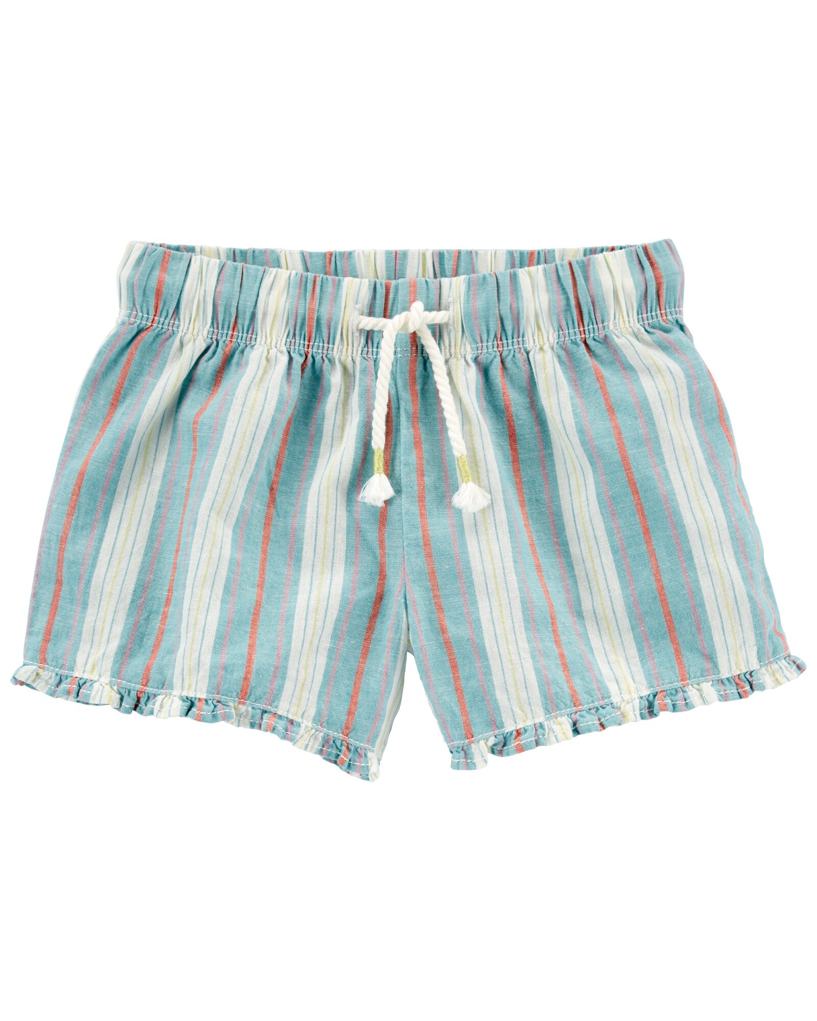 Short de lino, diseño a rayas. Talles 2-5T Sin color