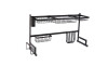 Escurridor organizador para mesada MULTIUSO INOX Escurridor Organizador Para Mesada Multiuso Inox