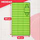 Estera individual doblable 1,80 x 0,9 m VERDE CLARO