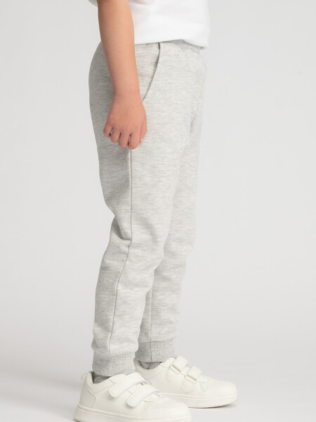 Pantalon deportivo gris Gris Melange