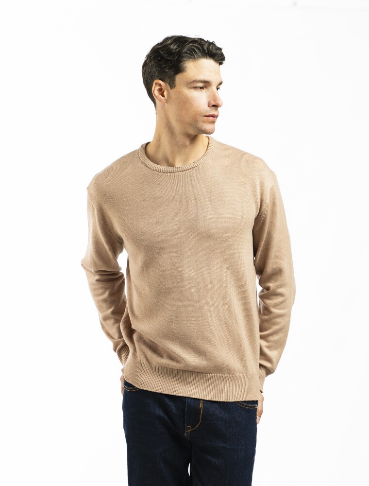 Buzo de Punto Beige Melange