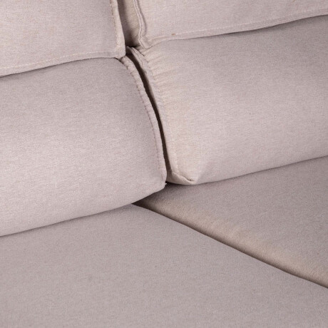SOFA RETRACTIL 2 CUERPOS TELA NATURAL-BEIGE AMBAR BEIGE