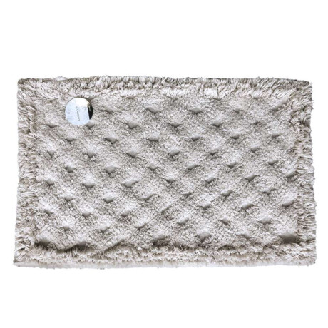 Alfombra Rect Dos Texturas Natural 40X60Cm