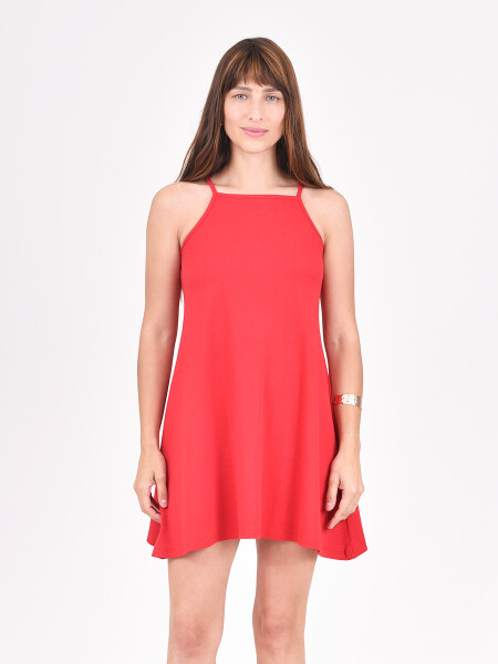 VESTIDO DATCA ROJO OSCURO