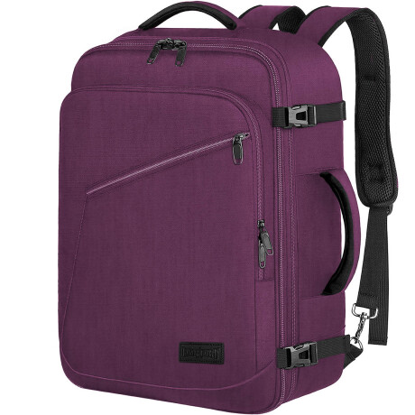 Mochila Viaje Valija Carry On Extens Liviana Calidad Violeta