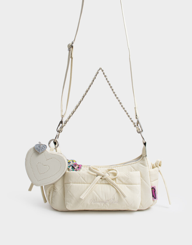 Bandoleras Licencias Cartera Multipocket Chicas Superpoderosas - Blanco Crudo