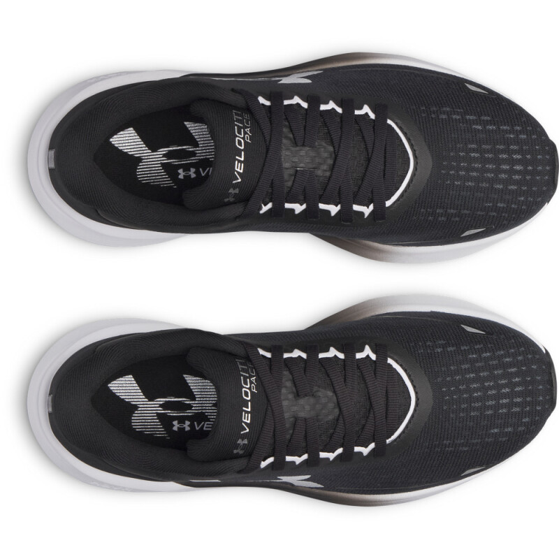 UA W Velociti Pace-WHT BLK-001