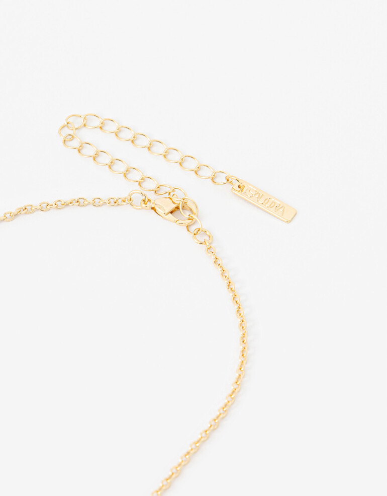 Collares Cortos Metal Collar Corto Chapón Metal - Dorado
