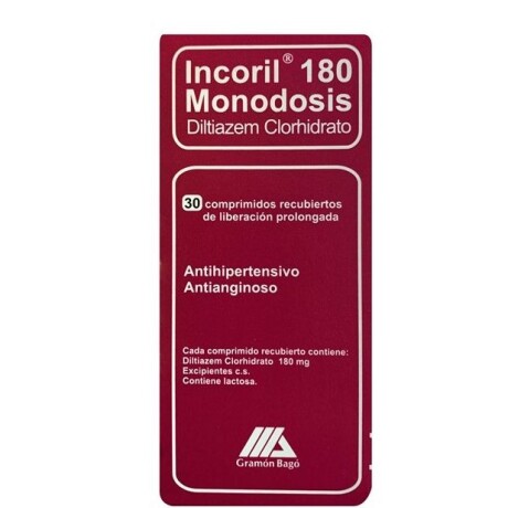 Incoril 180mg 30 COM Incoril 180mg 30 COM