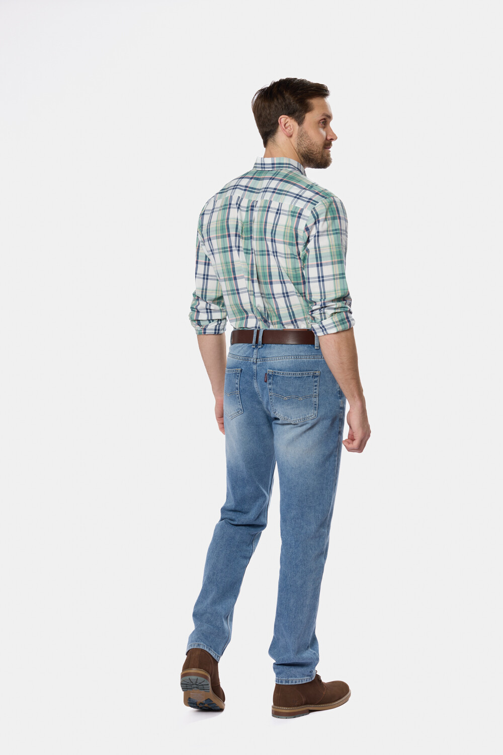 PANTALÓN DE JEAN CLÁSICO Azul claro