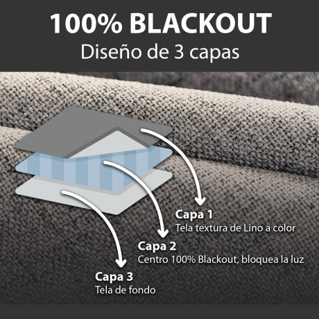 Cortina 100% Blackout 2 Paños Lumax Textura Lino 140x220cm Blanco