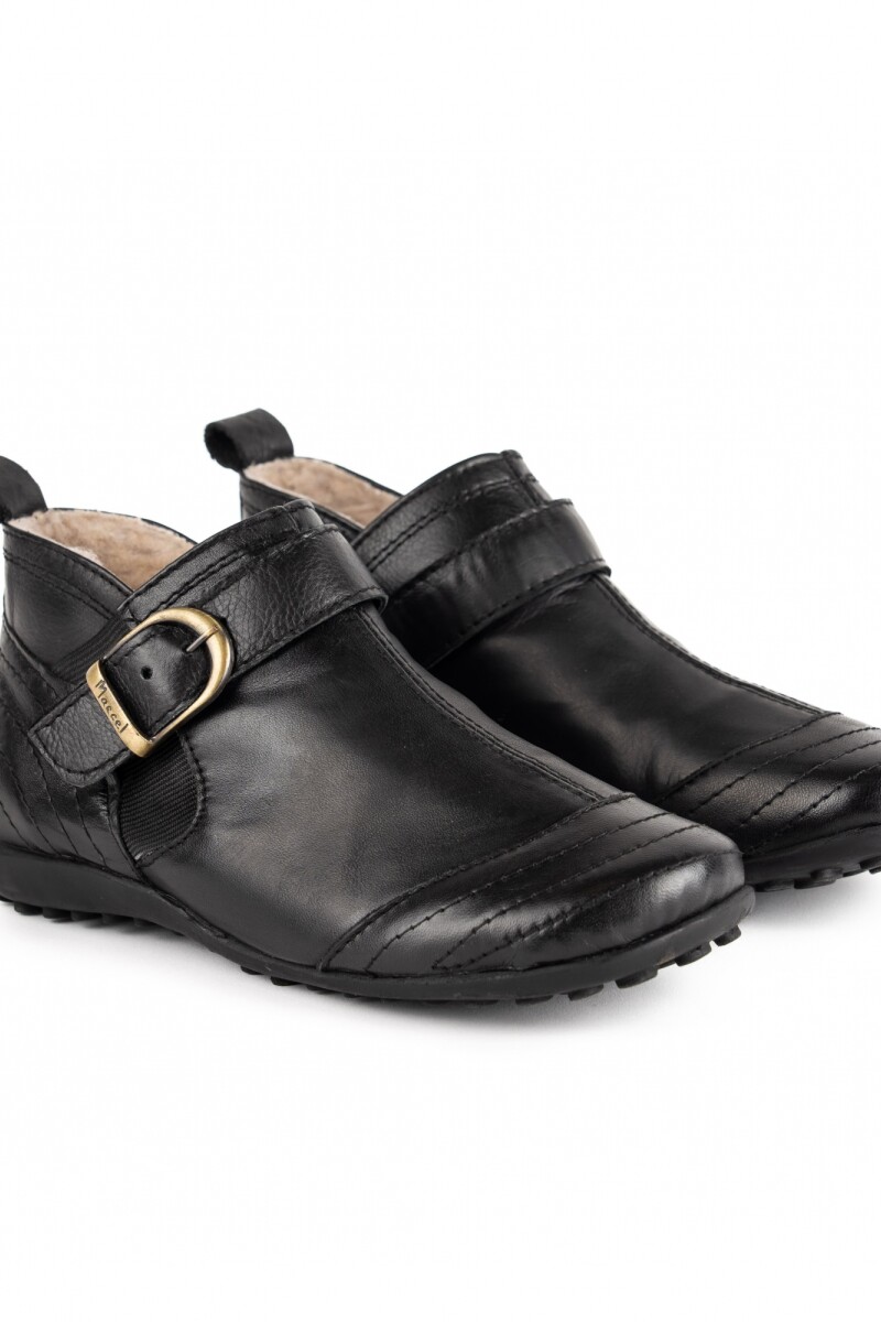 Bota baja clásica corderito Negro