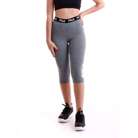 Fila Calza Pescador Femenino Train Elastic Gris-Blanco