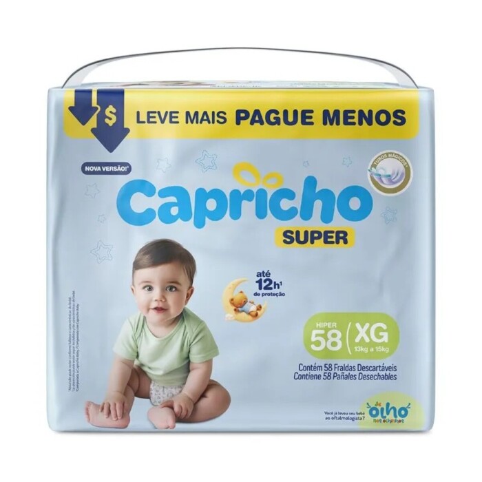 CAPRICHO PAÑAL SUPER XG PAQ X 58 única