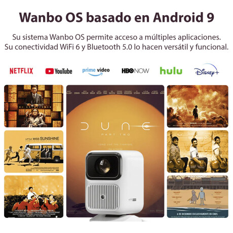 Proyector Wanbo Dali 1 Pro HD Hasta 100 pulgadas con Android Proyector Wanbo Dali 1 Pro HD Hasta 100 pulgadas con Android