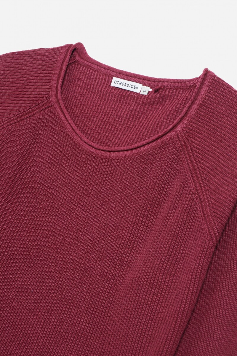Sweater manga ranglán MARRON