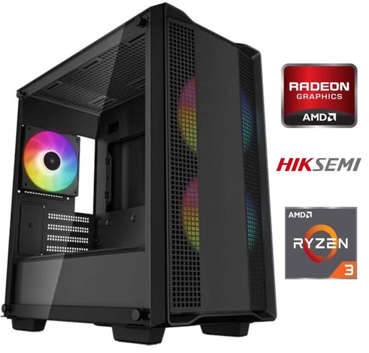 Equipo Gamer Ryzen 3 3200G, 16GB, 500GB Nvme, Gráficos Radeon 