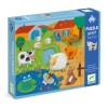 GEANT12+8 Puzzle Geant 12+8 Pcs 70x50cm 3+ Djeco - Granja