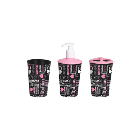 SET HEREVIN BAÑO 3PCS PLASICO FASHION VASO PORTA CEPILLO SET HEREVIN BAÑO 3PCS PLASICO FASHION VASO PORTA CEPILLO