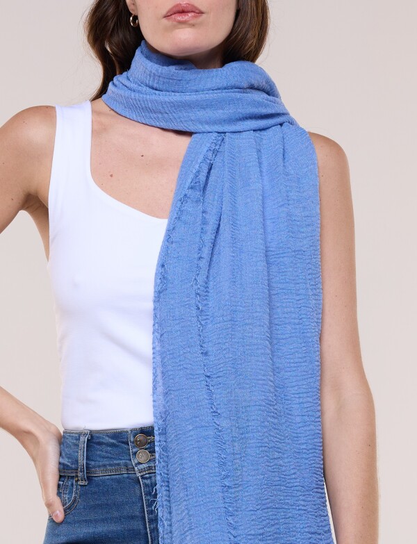 Pashmina Gasa CELESTE OSCURO