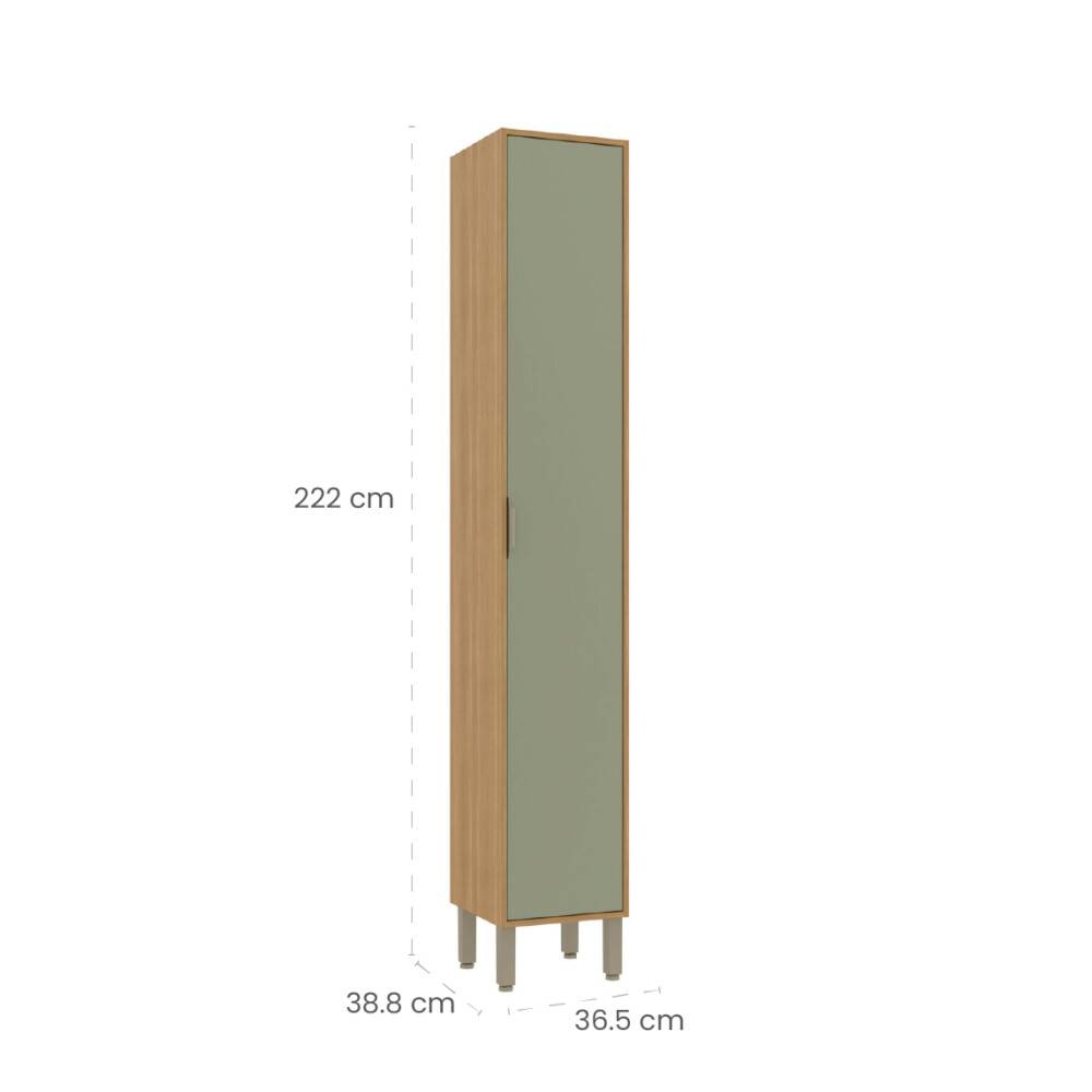 Armario despensa 1 puerta Color Alecrim