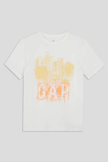 Remera Gráfico Manga Corta Niño New Off White