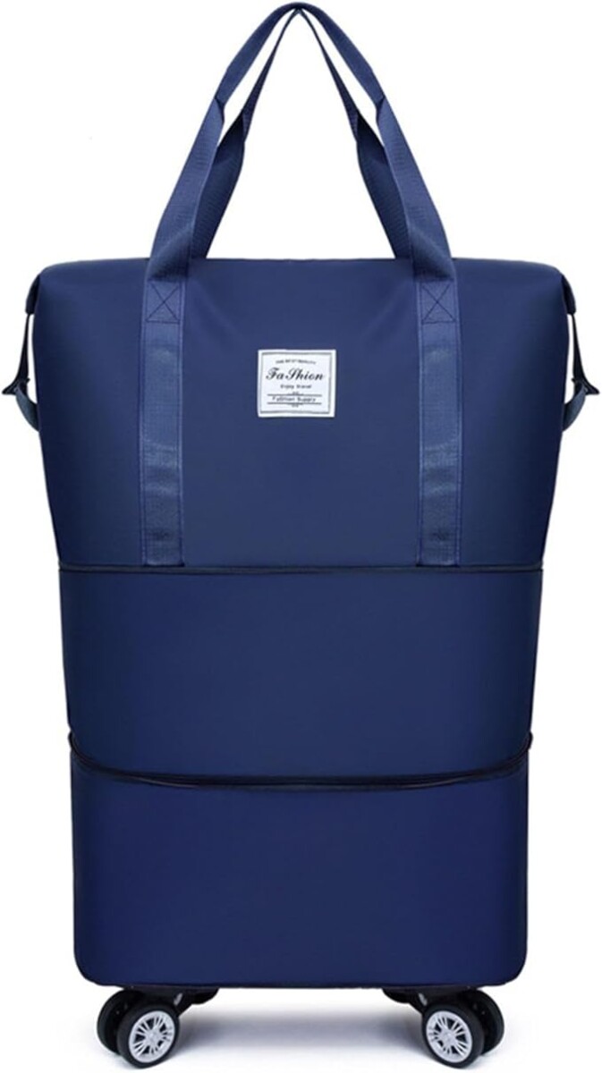 BOLSO PLEGABLE PARA VIAJES MULTIFUNCIÓN IMPERMEABLE - AZUL 