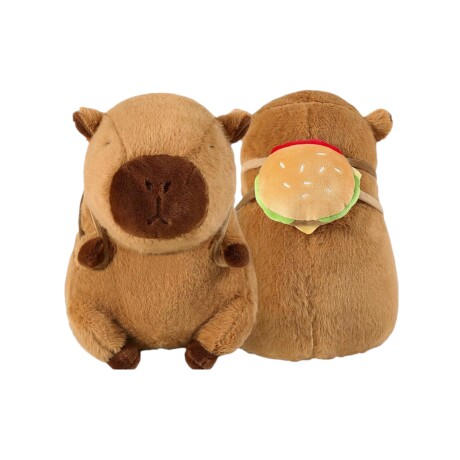 Capibara Carpincho Grande Con Mochila Hamburguesa