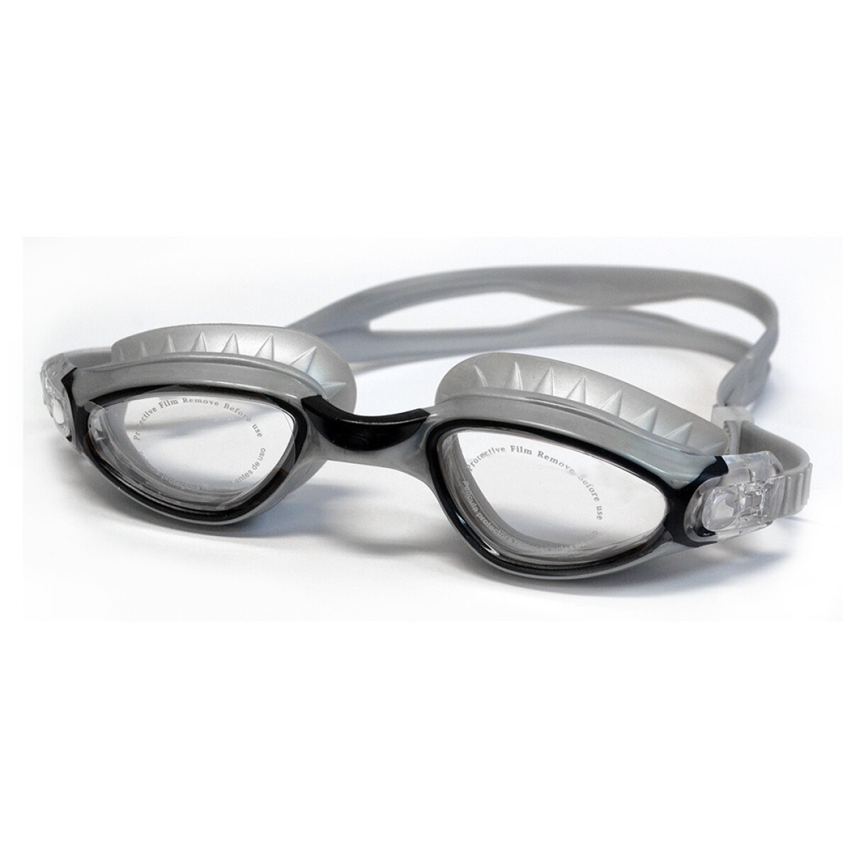 LENTE DE NATACION EVERLAST FOCUS BL/WT - SILVER/BLACK 