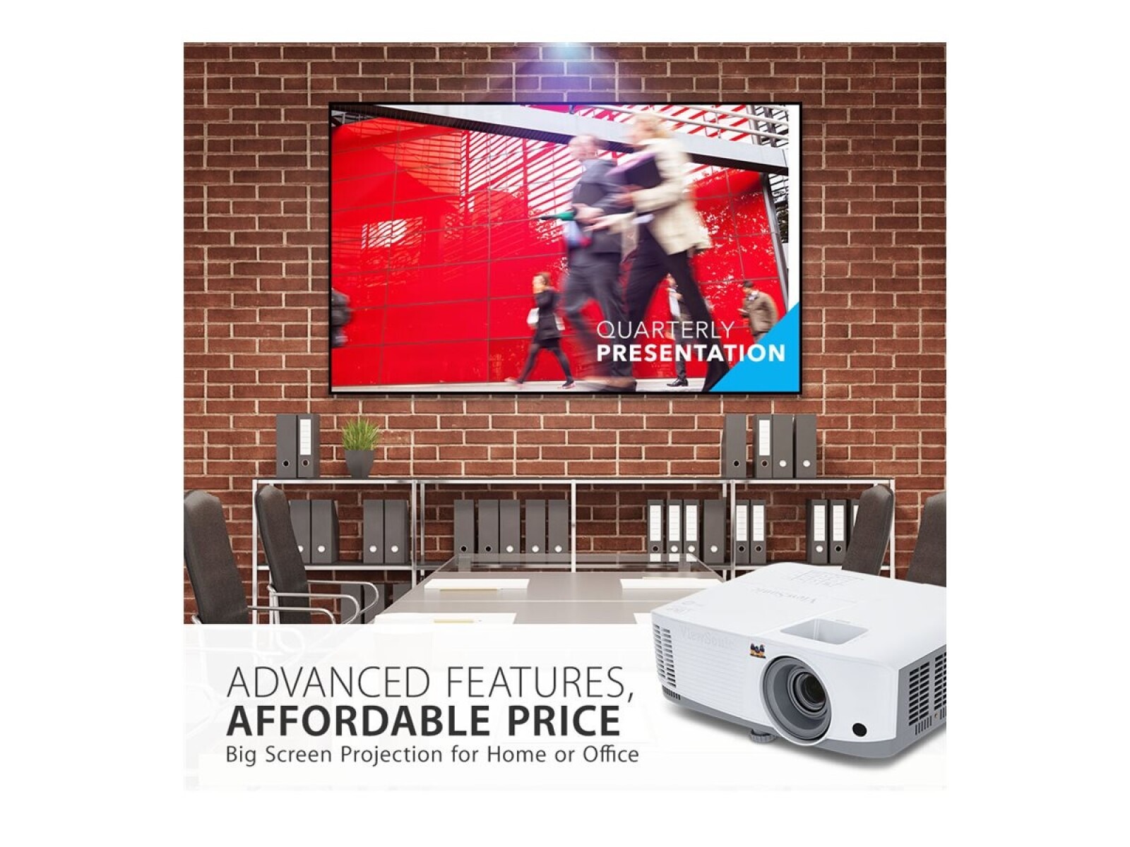 ViewSonic PA503S - Proyector DLP - 3D - 4000 ANSI lumens - SVGA (800 x 600) - 4:3 - con 1 año de servicio de cambio urgente 