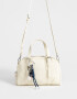 Bowling Sport Cartera Bowling Con Charm - Blanco Crudo