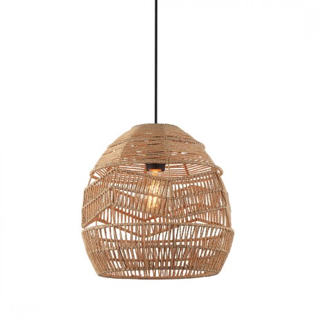 Colgante hilos fibras naturales tostada 30cm Colgante hilos fibras naturales tostada 30cm