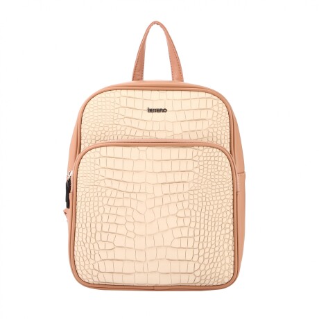 Mochila Croco Beige