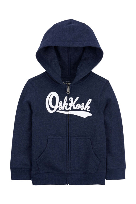 Campera de algodón, con capucha y logo. Talles 2-5T Sin color