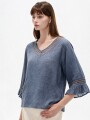 Blusa Surnia Azul Piedra