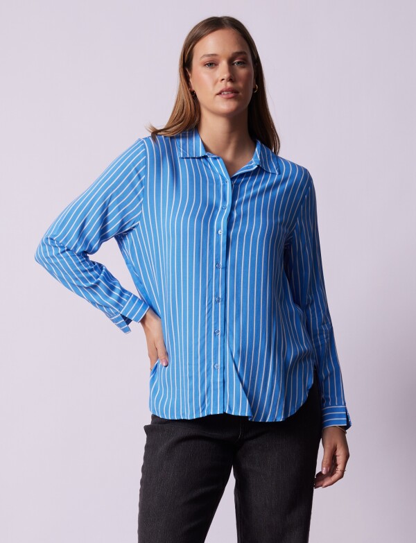 Camisa Lineas CELESTE/MULTI