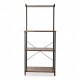 Mueble auxiliar Rack organizador 4 niveles de cocina Hierro y MDF Sin Color