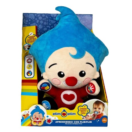 Aprendiendo con Plim Plim Peluche Educativo AZUL