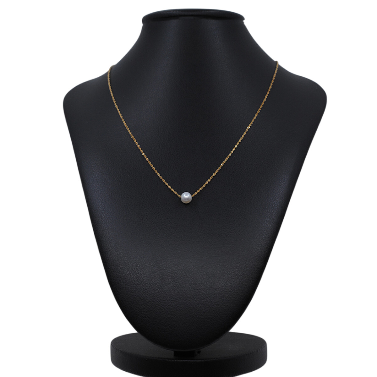 Cadena en oro 18k tipo singapour y perla de cultivo 