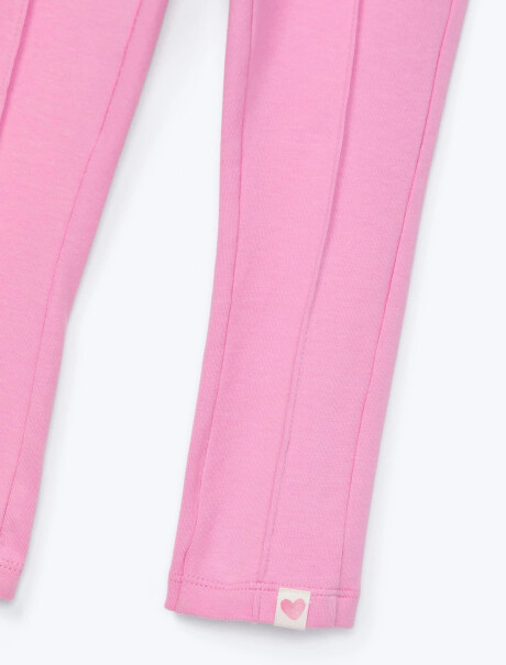 CALZA INFANTIL DE ALGODÓN ROSA