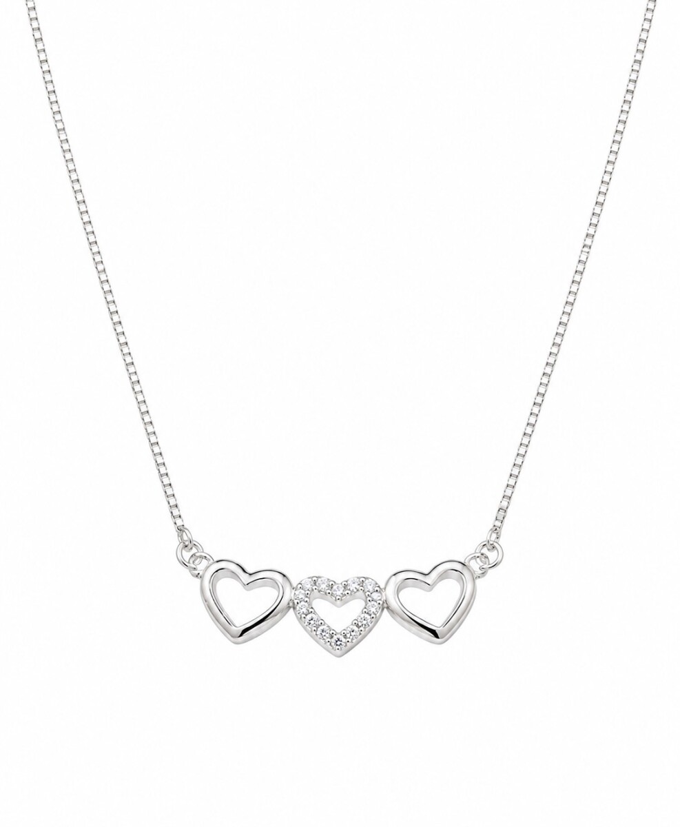 Cadena con colgante tres corazones 