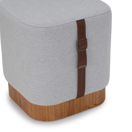 Puff Onix - Tela Rústica G2-1,35 - (Beige)