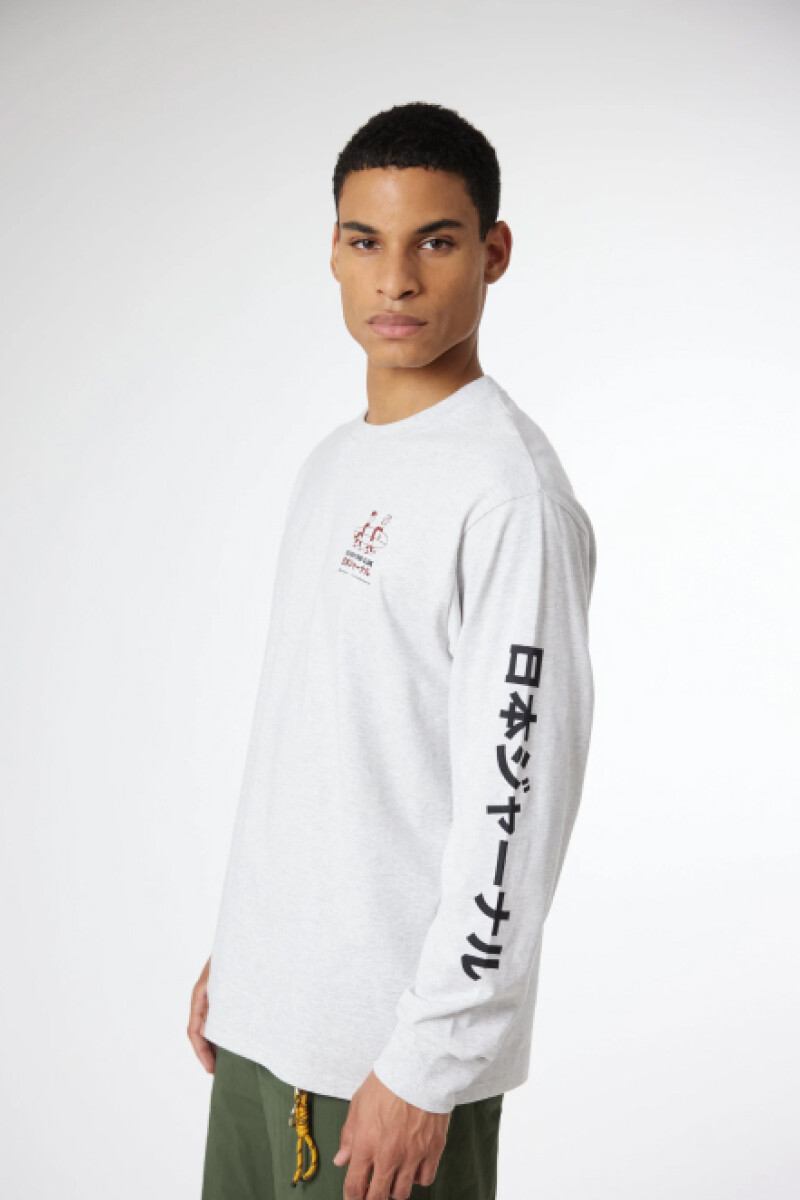 Camiseta Blue Banana - Coast Manga Larga Gris