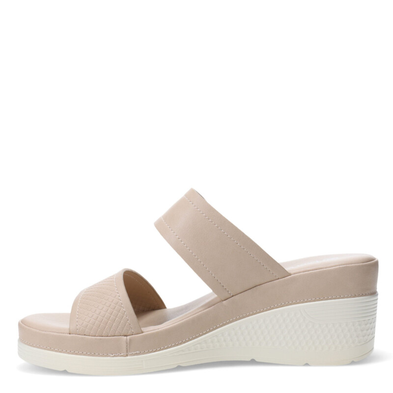 Sandalias de Mujer Lady Confort HAYS con dos tiras Beige