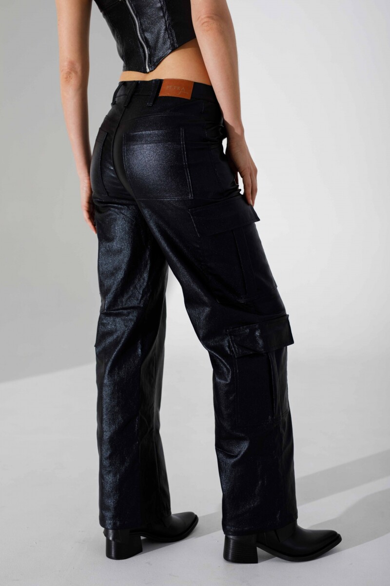 Pantalon Cargo Popular Negro