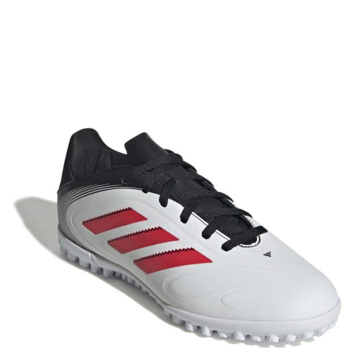 Championes de Fútbol 5 Infantiles Adidas Copa Pure III Club TF - Blanco - Negro - Rojo 