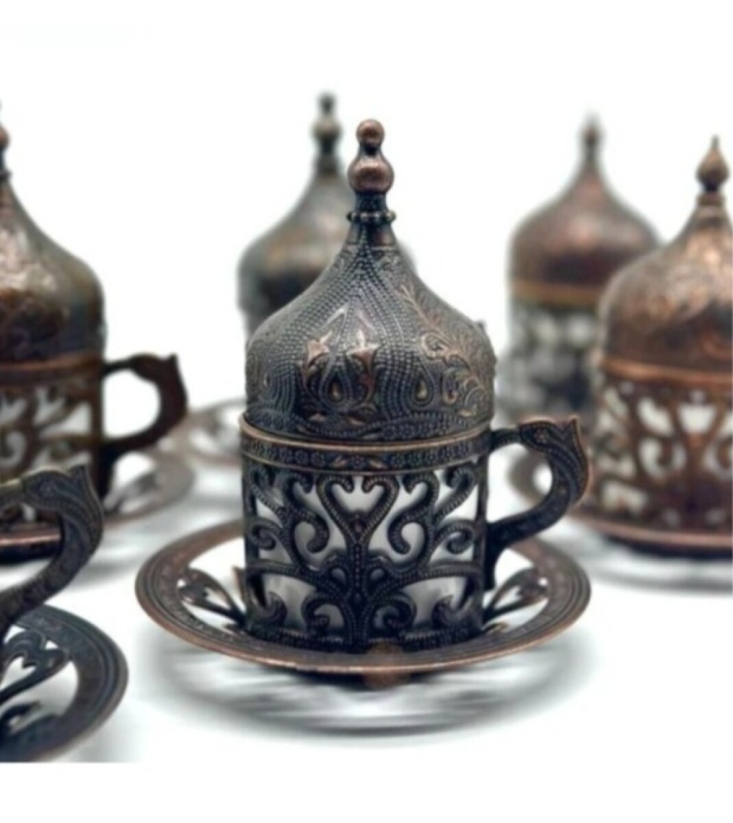 Juego de café metal x6 - Cobre 