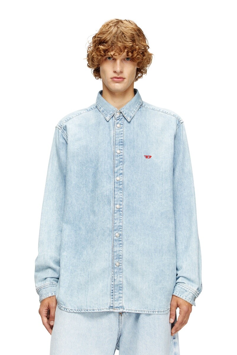 Camisa Para Hombre D-Simply Shirt - Azul Claro 